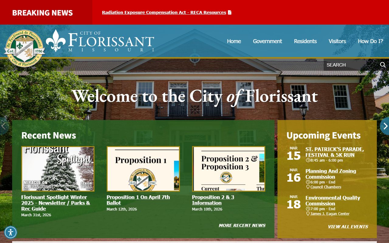 City of Florissant portal for public records access