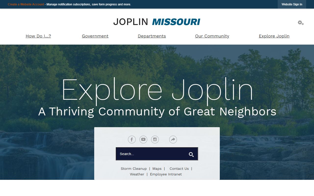 City of Joplin portal for public records access