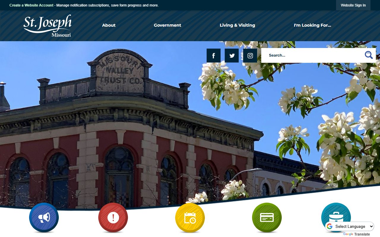 City of St. Joseph portal for public records access