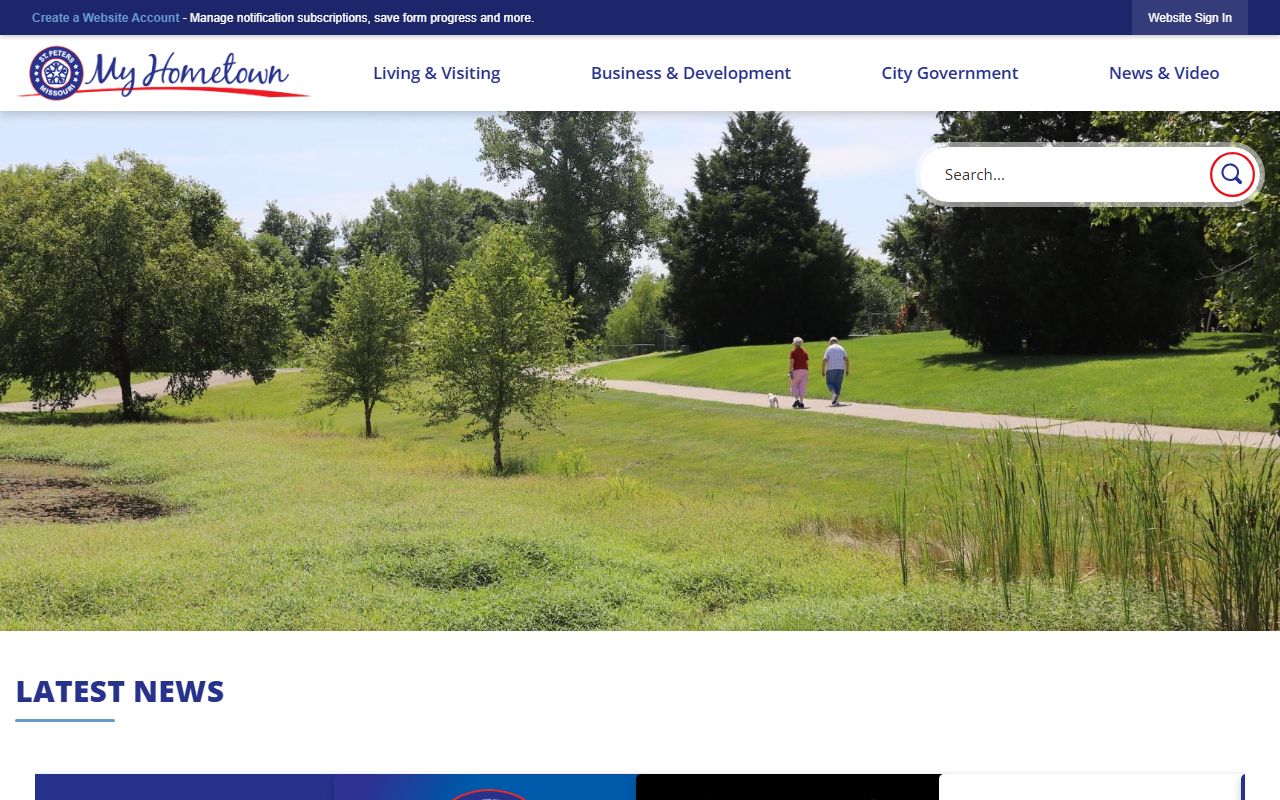 City of St. Peters portal for public records access