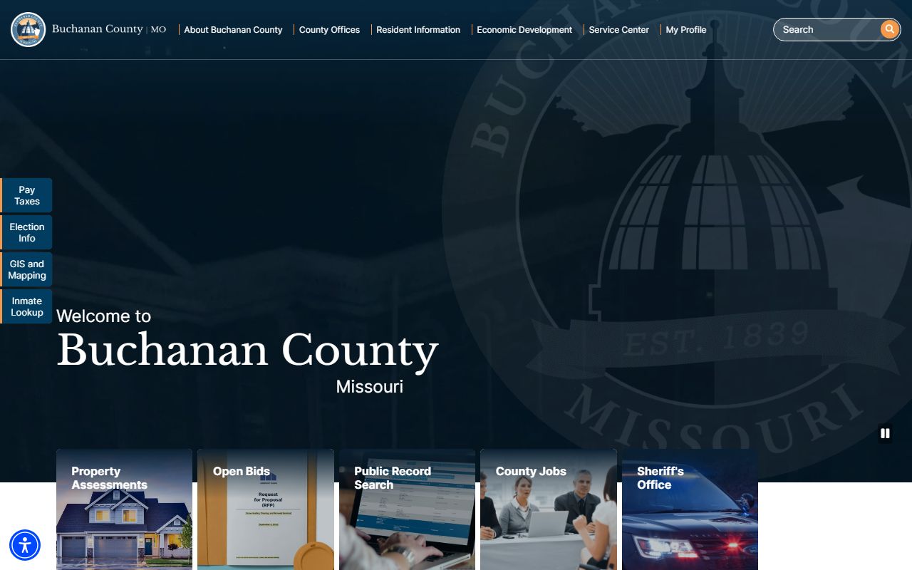 Buchanan County Missouri government office for public records