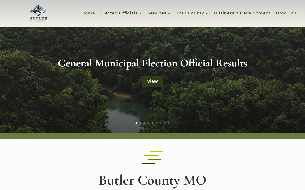 Butler County Missouri government office for public records