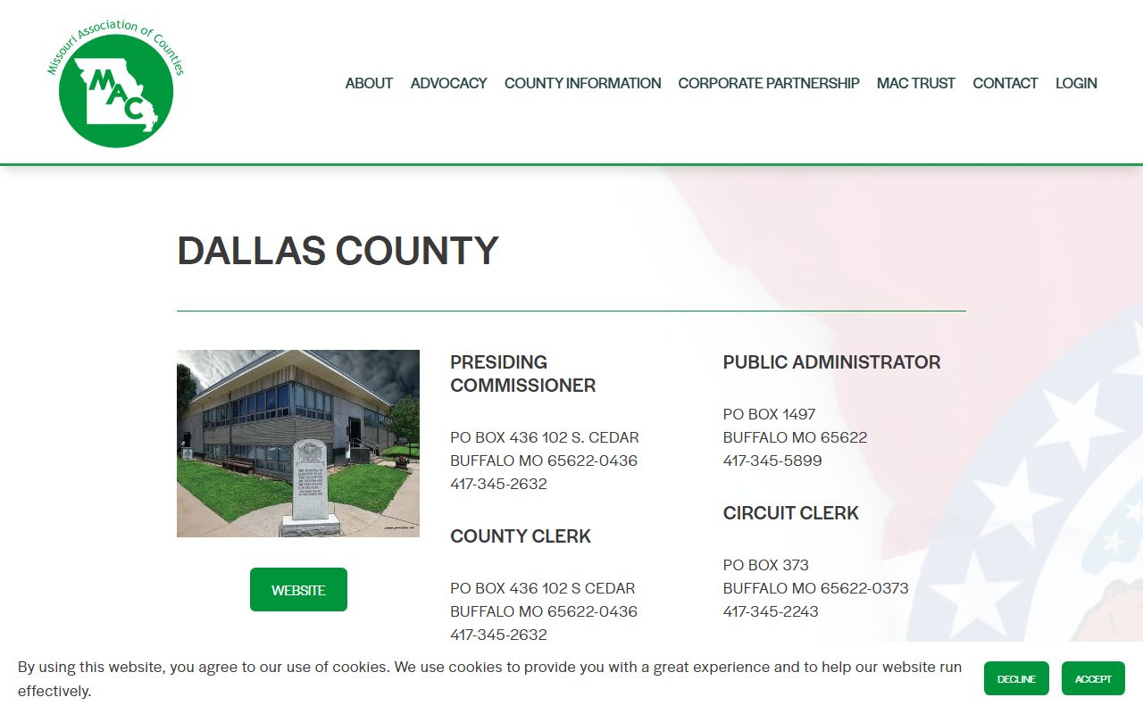 Dallas County Missouri public records on Missouri Association of Counties