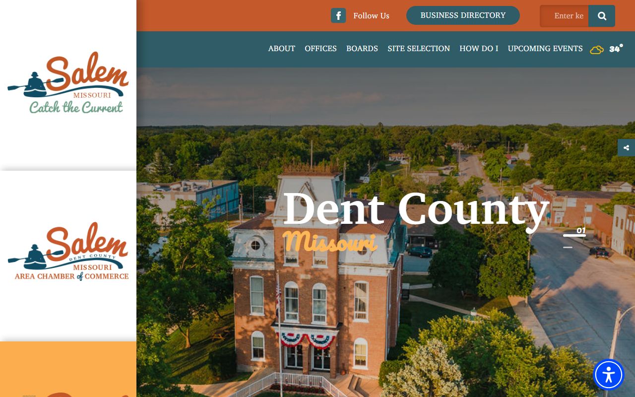 Dent County Missouri government website for public records access