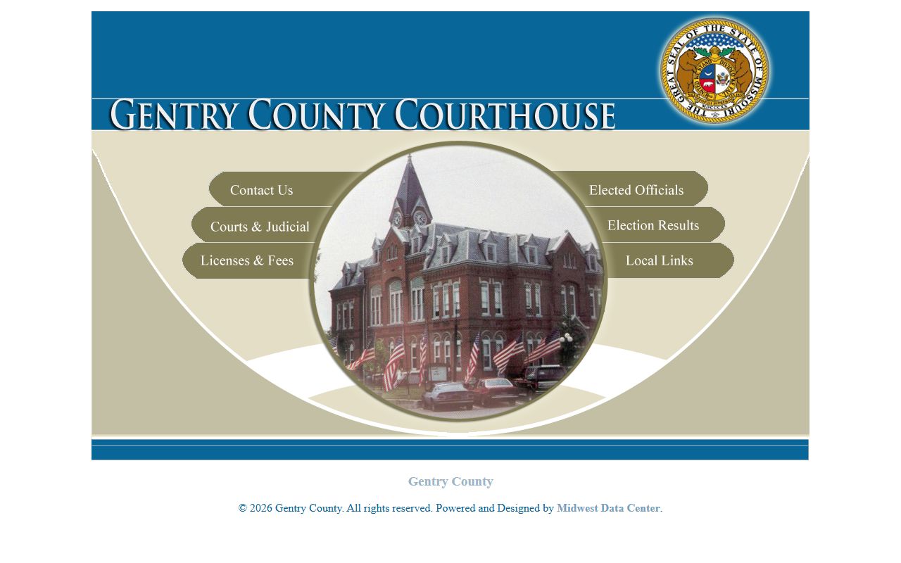 Gentry County Missouri government website for public records access