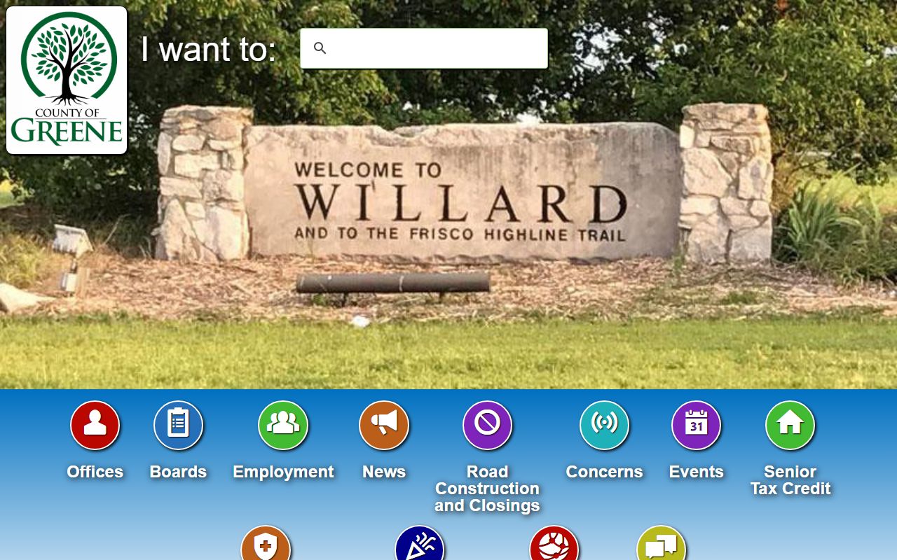 Greene County Missouri government website for public records and court case search