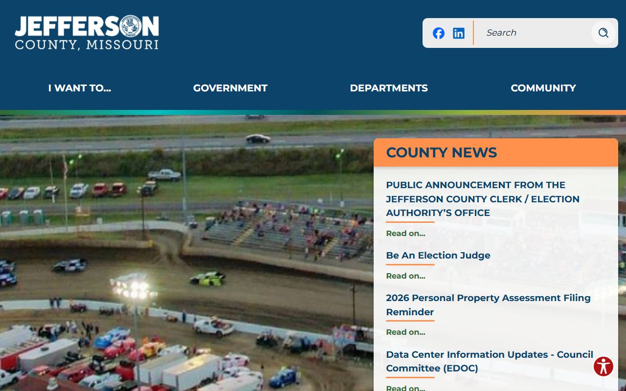 Jefferson County Missouri government website for public records