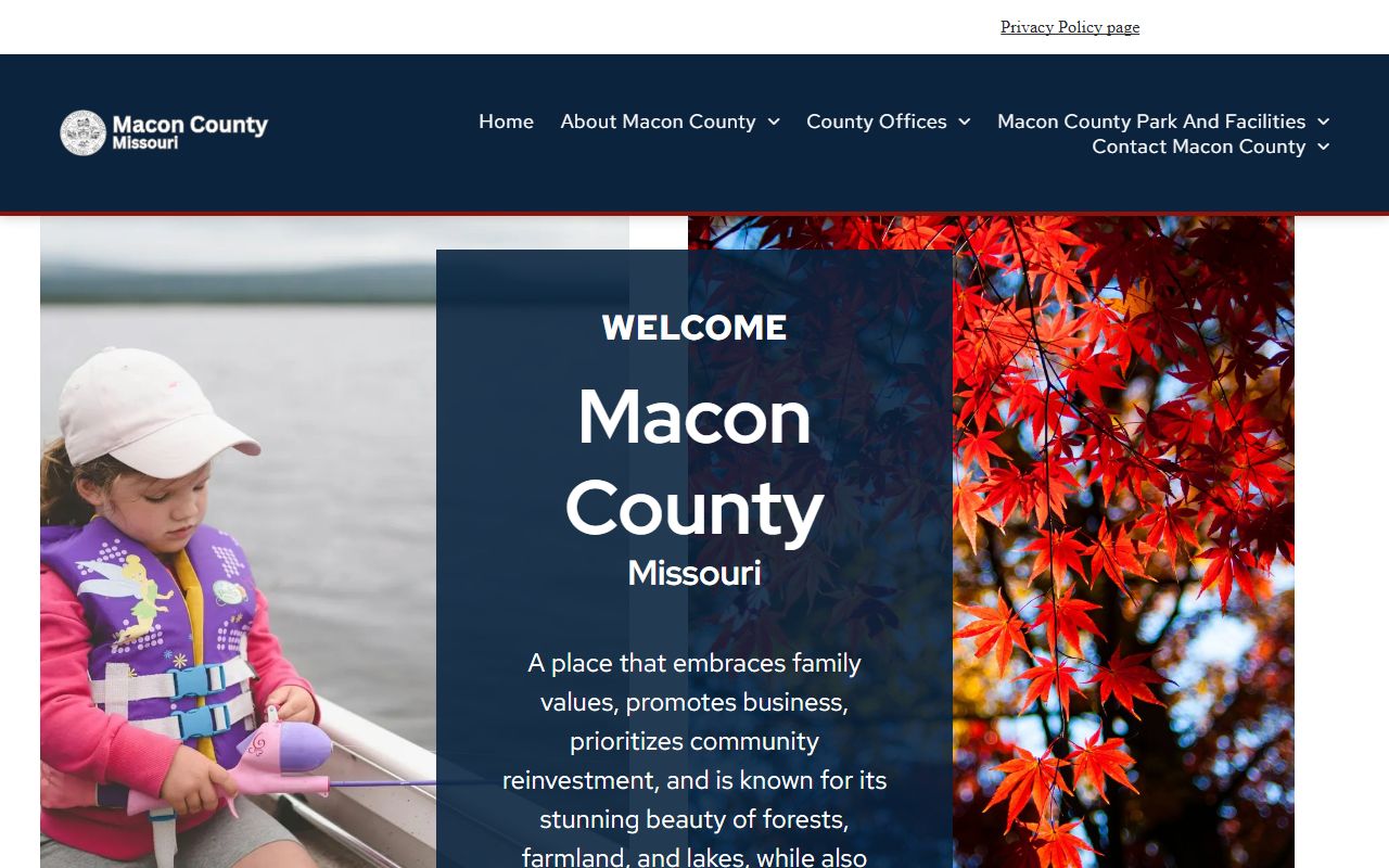 Macon County Missouri government website for public records access