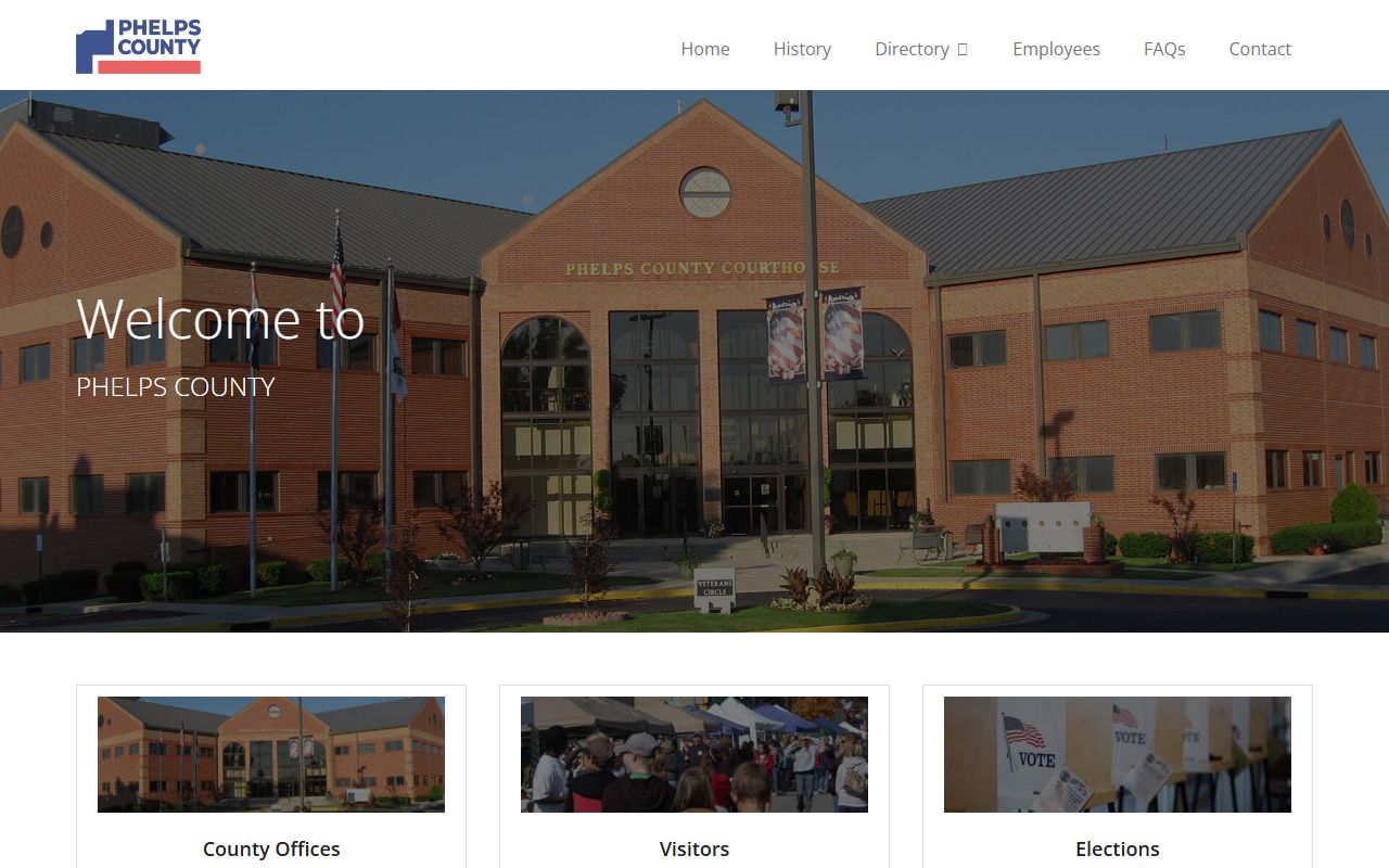 Phelps County Missouri government website for public records access