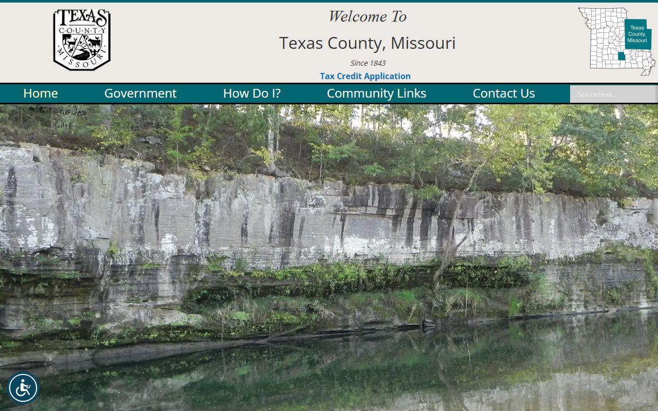 Texas County Missouri government public records page